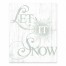 Let It Snowflake Green 8x10 Tabletop Canvas