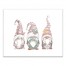 Joy Christmas Gnomes 20x16 Canvas Wall Art