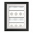 Knit Grey 11x14 Black Framed Print Under Glass