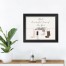 Most Wonderful Stockings 14X11 Black Framed Print Under Glass