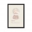 Snow Globe Winter 20x30 Black Framed Print Under Glass