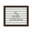 Winter Wonderland Grey Stripes 20X16 Black Framed Print Under Glass