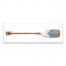 Teal White Oar 36x12 Canvas Wall Art