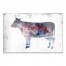 Patriotic Cow 36x24 Canvas Wall Art