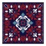 Red Patriotic Tile 20x20 Canvas Wall Art