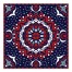 Medallion Dots 20x20 Canvas Wall Art