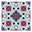 Folk Tile 16x16 Canvas Wall Art