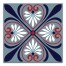 Festive Patriotic Tile 20x20 Canvas Wall Art
