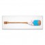 Smooth Bright Blue Oar 36x12 Canvas Wall Art