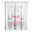 We Believe 71x74 Personalized Shower Curtain