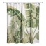 Painted Tropical Leaves  Shower Curtain