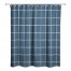 Linen Plaid  Shower Curtain