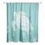 Sea Turtle Stamp  Shower Curtain