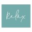 Relax Script 10 10x8 Tabletop Canvas