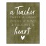 Teacher Touches A Heart  Wall Art