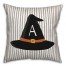 Witches Hat Monogram 18x18 Personalized Indoor / Outdoor Pillow