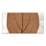 Split Fall Leaf Middle Distressed 10x20 Canvas Wall Art