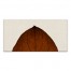 Split Fall Leaf On Linen Top 10x20 Canvas Wall Art