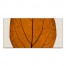Split Fall Leaf On Linen Middle 10x20 Canvas Wall Art
