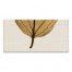 Split Fall Leaf On Linen Bottom 10x20 Canvas Wall Art