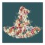 Floral Witch Hat 24x24 Canvas Wall Art