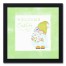 Welcome Easter Gnome 12x12 Black Floating Framed Canvas