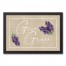 Give Grace Lavendar On Burlap 12x18 Black Floating Framed Canvas