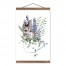 Bunny In Teacup Floral 12x18 Teak Hanging Canvas