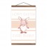 Hoppy Easter Gnome Blush 12x18 Teak Hanging Canvas