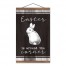Easter Around The Corner 12x18 Teak Hanging Canvas