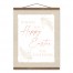Wishing Happy Easter Personalized 16x20 Teak Hanging Canvas