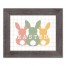 Easter Bunny Lineup 11x14 Western Gray Framed Print