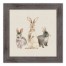 Watercoloy Bunny Group 1 16x16 Western Gray Framed Print