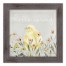 Hello Spring Chick 1 16x16 Western Gray Framed Print
