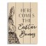 Here Comes The Easter Bunny 14x20 Pallet Wood Art