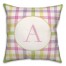 Pastel Plaid 2 Personalized 18x18 Indoor / Outdoor Pillow