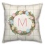 Easter Egg Wreath Personalized 18x18 Indoor / Outdoor Pillow
