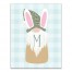 Cute Bunny Gnome Personalized 11x14 Canvas Wall Art