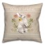 Hoppy Spring Bunny Flowers 2 18x18 Indoor / Outdoor Pillow
