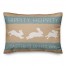 Hippity Hoppity Bunnies Tan 14x20 Indoor / Outdoor Pillow