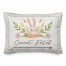 Bunny And Carrot Pattern Patch 14x20 Indoor / Outdoor Pillow