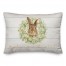 Welcome Easter Bunny Wreath 2 14x20 Indoor / Outdoor Pillow