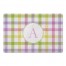 Pastel Plaid 3 Personalized 27x18 Floor Mat