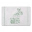 Floral Bunny Mat Personalized 27x18 Floor Mat