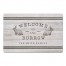 Welcome Burrow Bunny Mat Personalized 27x18 Floor Mat