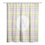 Pastel Plaid Shower Curtain Personalized 71x74 Shower Curtain