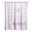 Easter Day Words Shower Curtain 71x74 Shower Curtain