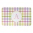 Pastel Plaid Bath Mat Personalized 34x21 Bath Mat