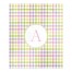 Pastel Plaid Blanket Personalized 50x60 Sherpa Fleece Blanket