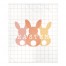 Easter Bunny Lineup Blanket 50x60 Sherpa Fleece Blanket